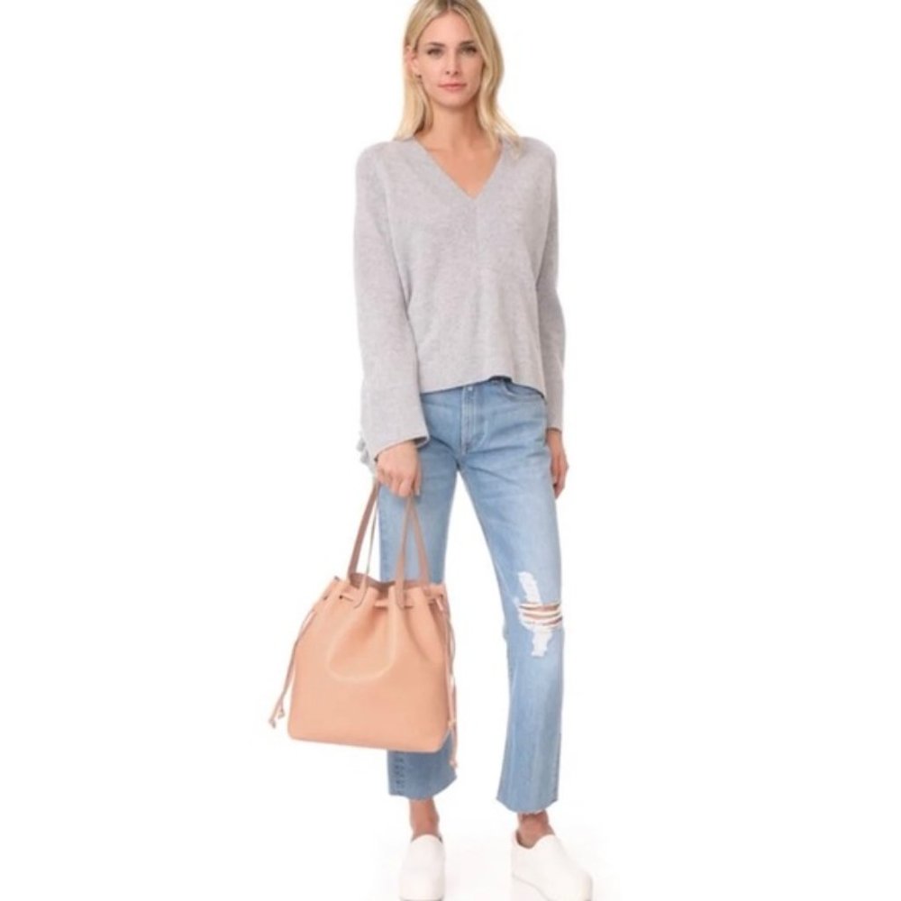 Madewell Medium Drawstring Transport Leather Tote, Like New - Picture 4 of 12
